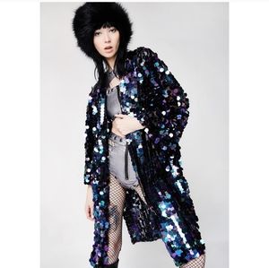 Club Ex sequin kimono
